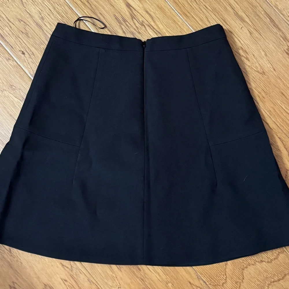 J Crew A Line Mini Skirt Women’s 0 Black Lined Zipper Back Office Career Flirty
